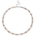 Mixed-Tone Baroque Nugget Pearl-Style Necklace