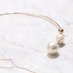 Graduated Pearl-Style Wire Necklace