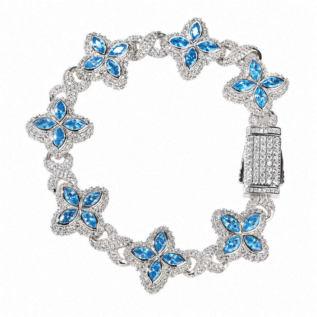 Azure Ice Flow Bracelet