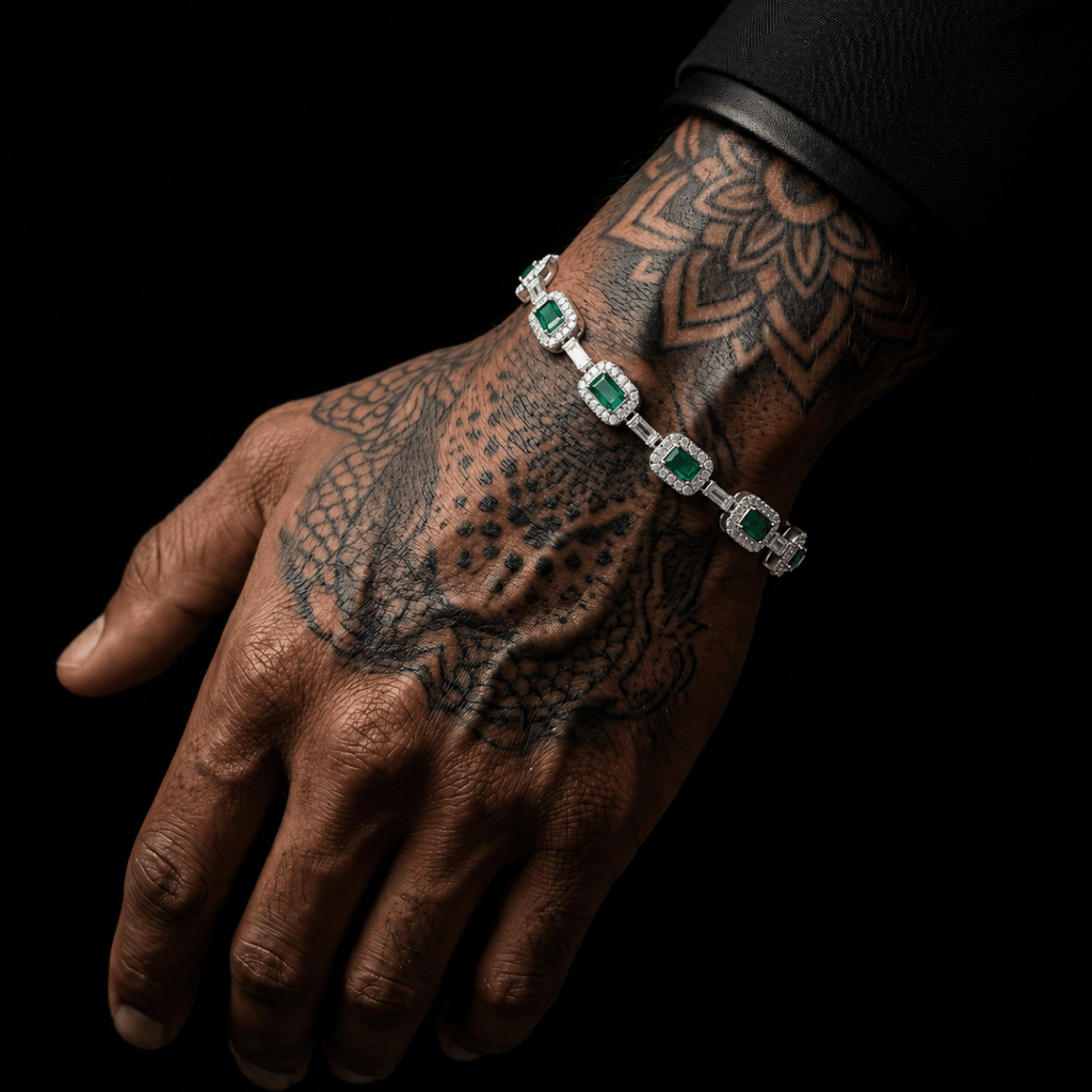 Emerald Royale Bracelet Silver