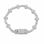 Iced Clover Bracelet