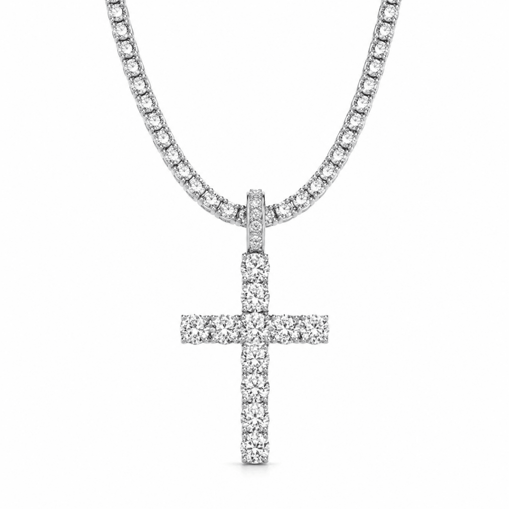 Iced Faith Name Silver