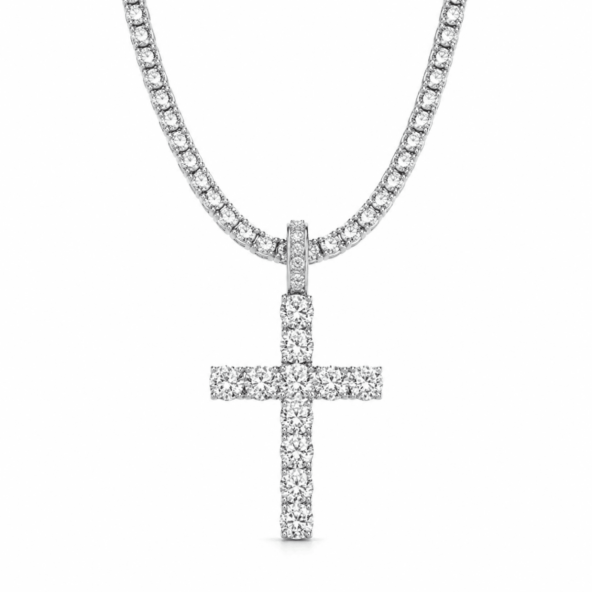 Iced Faith Name Silver