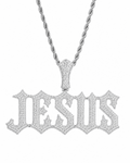 Iced Jesus Pendant Silver