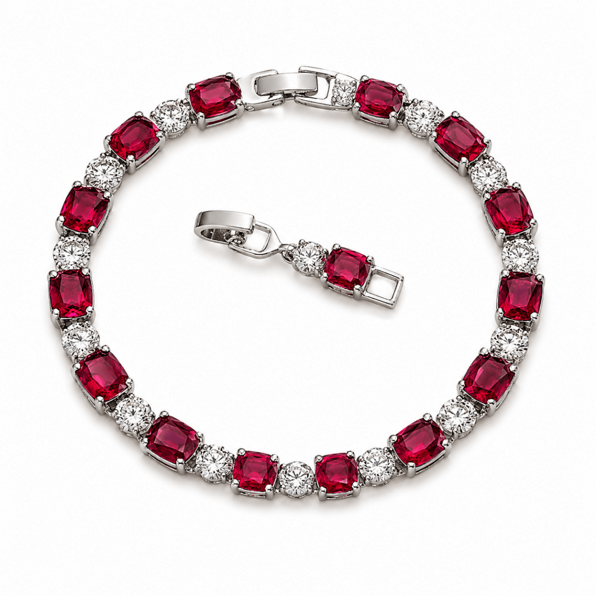 Ruby Ice Bracelet
